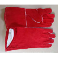 Red Cowhide Split Leder Industrial Hand Sicherheit Schweißen Arbeit Handschuhe